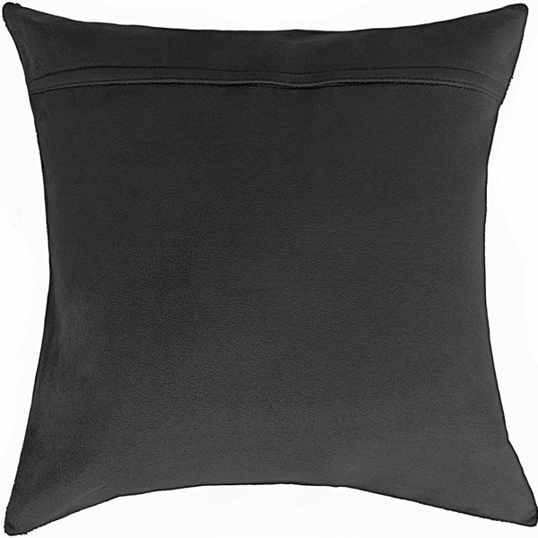 HomeRoots Set of Two Luxurious Cowhide Lumbar Throw Pillows for Elegant Home Décor and Comfort Salt/Pepper Black/White 317134