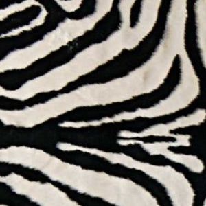 Homeroots 5' X 7' Black And White Faux Cowhide Zebra Print Area Rug  Faux Cowhide 317167