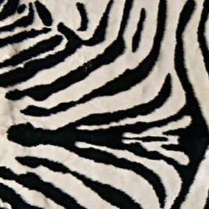 Homeroots 5' X 7' Black And White Faux Cowhide Zebra Print Area Rug  Faux Cowhide 317167