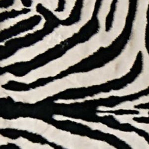 Homeroots 5' X 7' Black And White Faux Cowhide Zebra Print Area Rug  Faux Cowhide 317167