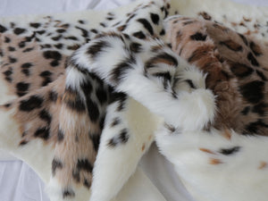 Homeroots 63" X 90" Leopard Faux Hide - Area Rug  Acrylic 317168