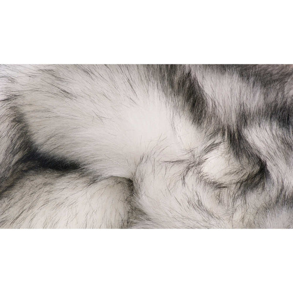 Homeroots 3' X 5' Gray Faux Fur Area Rug  Faux Fur 317174