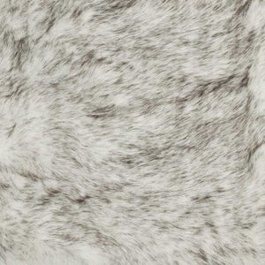 Homeroots 3' X 5' Gray Faux Fur Area Rug  Faux Fur 317174