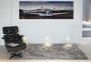 Homeroots 5' X 8' Gray Faux Sheepskin Area Rug Gray Acrylic 317176