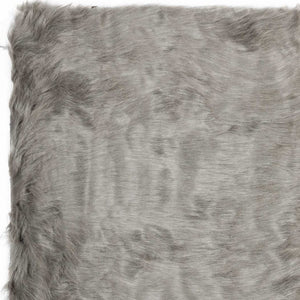Homeroots 5' X 8' Gray Faux Sheepskin Area Rug Gray Acrylic 317176