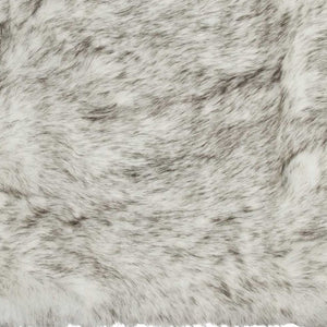 Homeroots 5' X 8' Gray Faux Fur Ombre Flokati Washable Area Rug  Faux Fur 317180