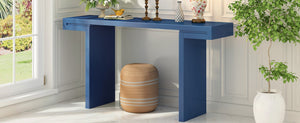 English Elm U-style 60 Inch Geometric Console Table Painted Mdf Foyer Entryway Living Room N711P303209V