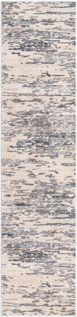 Unique Loom Brown Oasis Runner - 2' X 8' - Elevate Your Space With Earthy Warmth And Tranquil Textured Design Gray  3172537-unique-loom