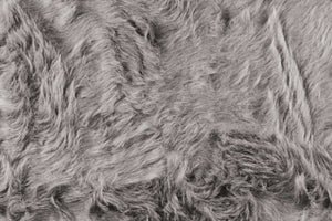 Homeroots 2' X 6' Gray Sheepskin Double - Area Rug  Acrylic 317268