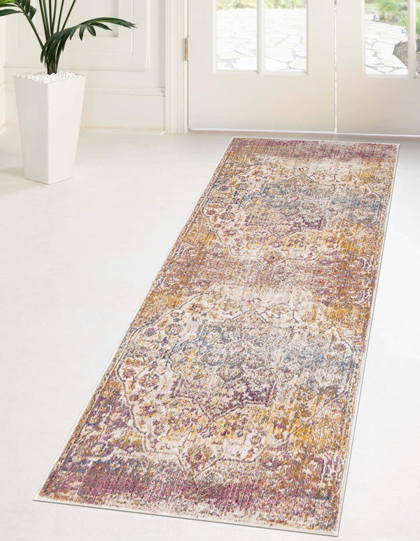 Unique Loom Lavender 2' X 3' Deepa Rug - Elegant Design, Soft Texture, Perfect For Small Spaces & Layering Multi  3172840-unique-loom
