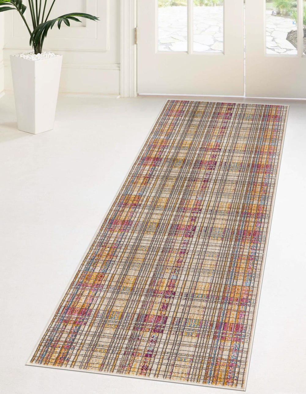 Unique Loom Ivory Deepa 2' X 3' Area Rug – Soft, Durable, And Versatile Accent Piece For Any Room Decor Multi  3172917-unique-loom