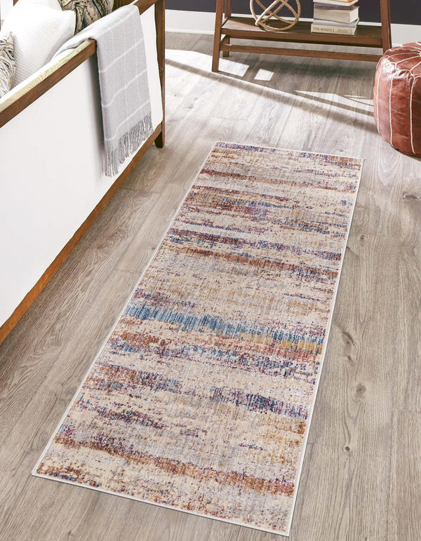 Unique Loom Multi 2' X 8' Deepa Runner - Vibrant Multi-color Design For Bold Style In Narrow Spaces And More! Multi  3173021-unique-loom