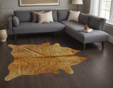 Homeroots 60" X 84" Tan Cowhide - Area Rug Tan Cowhide 317305