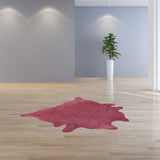 Homeroots 60" X 84" Fuschia Cowhide - Area Rug Fuschia Cowhide 317306