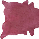 Homeroots 60" X 84" Fuschia Cowhide - Area Rug Fuschia Cowhide 317306