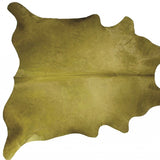 Homeroots 60" X 84" Lime Cowhide - Area Rug Lime Cowhide 317308