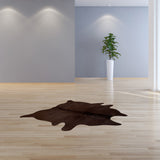 Homeroots 5' X 7' Chocolate Cowhide Area Rug Chocolate Cowhide 317309