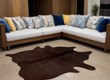 Homeroots 5' X 7' Chocolate Cowhide Area Rug Chocolate Cowhide 317309