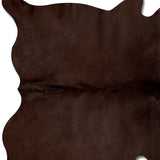 Homeroots 5' X 7' Chocolate Cowhide Area Rug Chocolate Cowhide 317309