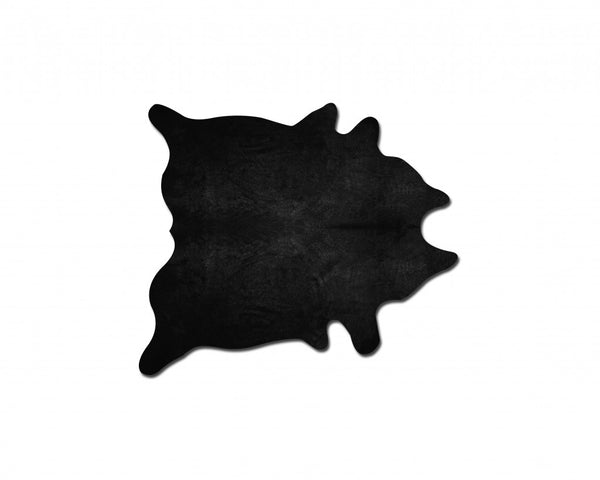 Homeroots 60" X 84" Black Cowhide - Area Rug Black Cowhide 317310