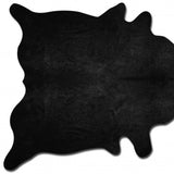 Homeroots 60" X 84" Black Cowhide - Area Rug Black Cowhide 317310