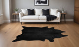 Homeroots 60" X 84" Black Cowhide - Area Rug Black Cowhide 317310