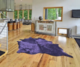 Homeroots 60" X 84" Purple Cowhide - Area Rug Purple Cowhide 317311