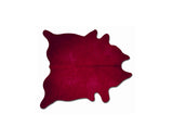 Homeroots 60" X 84" Burgundy Cowhide - Area Rug Burgundy Cowhide 317312