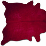 Homeroots 60" X 84" Burgundy Cowhide - Area Rug Burgundy Cowhide 317312