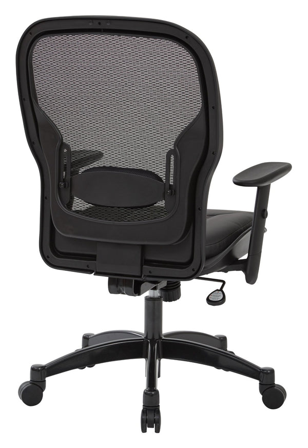 OSP Home Furnishings Breathable Mesh Manager Chair with Lumbar Support for Executive and Home Office Use 2400E