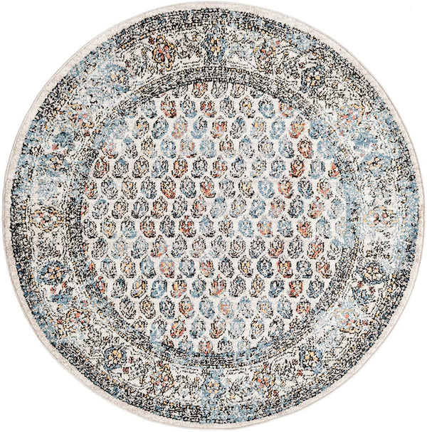 Unique Loom Gray 2' X 8' Aramis Runner - Elegant High-traffic Rug For Hallways & Entryways, Durable Design Multi  3173152-unique-loom