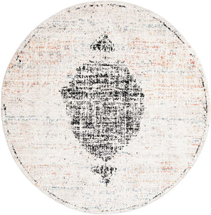 Unique Loom Gray 2' X 8' Aramis Runner - Elegant High-traffic Rug For Hallways & Entryways, Durable Design Ivory  3173169-unique-loom