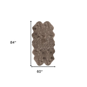 Homeroots 60" X 84" Brindle Cowhide - Area Rug Brindle Cowhide 317318