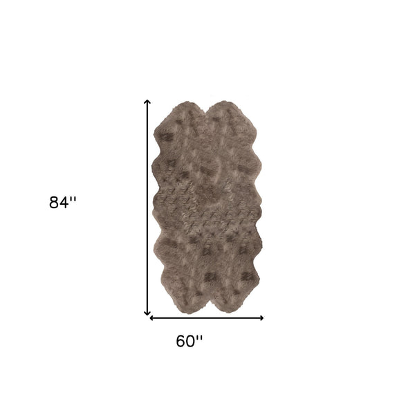 Homeroots 60" X 84" Brindle Cowhide - Area Rug Brindle Cowhide 317318