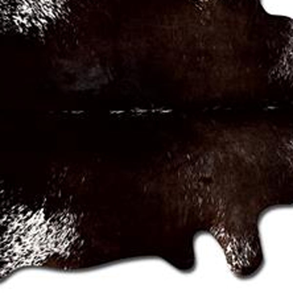 Homeroots 60" X 84" Chocolate And White Cowhide - Area Rug Chocolate,White Cowhide 317321