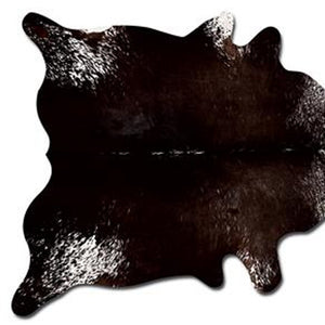 Homeroots 60" X 84" Chocolate And White Cowhide - Area Rug Chocolate,White Cowhide 317321