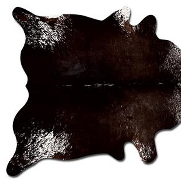 Homeroots 60" X 84" Chocolate And White Cowhide - Area Rug Chocolate,White Cowhide 317321