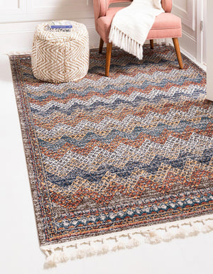 Unique Loom Multi Colorful Aramis Runner - Vibrant, Durable Design For Hallways And Narrow Spaces, 13 Feet Long Multi  3173303-unique-loom