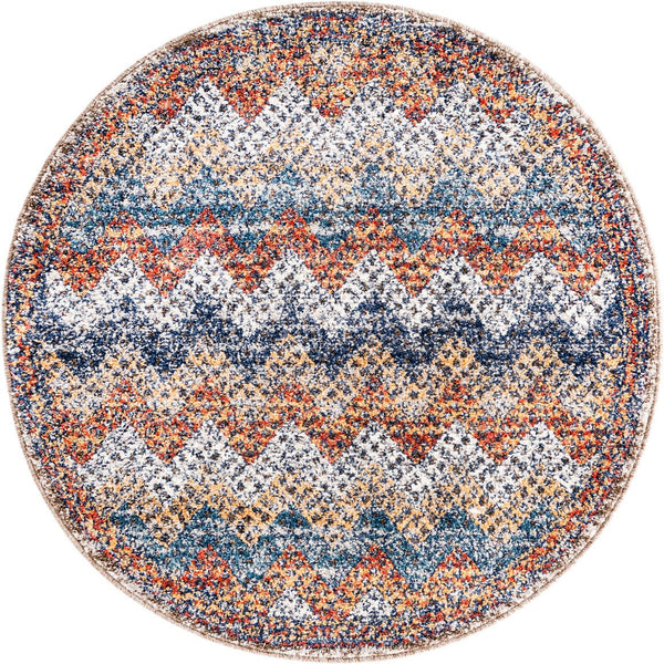 Unique Loom Multi Colorful Aramis Runner - Vibrant, Durable Design For Hallways And Narrow Spaces, 13 Feet Long Multi  3173304-unique-loom