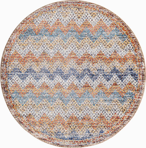 Unique Loom Multi Colorful Aramis Runner - Vibrant, Durable Design For Hallways And Narrow Spaces, 13 Feet Long Multi  3173305-unique-loom