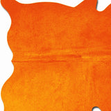 Homeroots 60" X 84" Orange Cowhide - Area Rug Orange Cowhide 317335