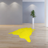 Homeroots 60" X 84" Yellow Cowhide - Area Rug Yellow Cowhide 317336