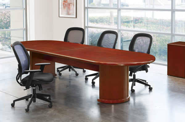 OSP Home Furnishings Sonoma Executive Conference Table Seats Eight with Scratch Resistant Top for Boardrooms 144”X48”X30” SON62