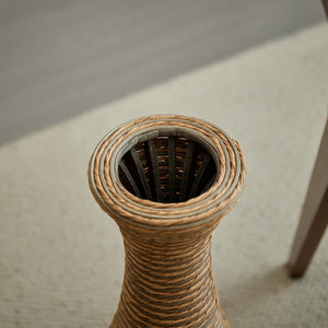 English Elm 3-piece modern PVC floor vase set with tall standalone racks for artificial branches and decor accents Beige W2796P261494