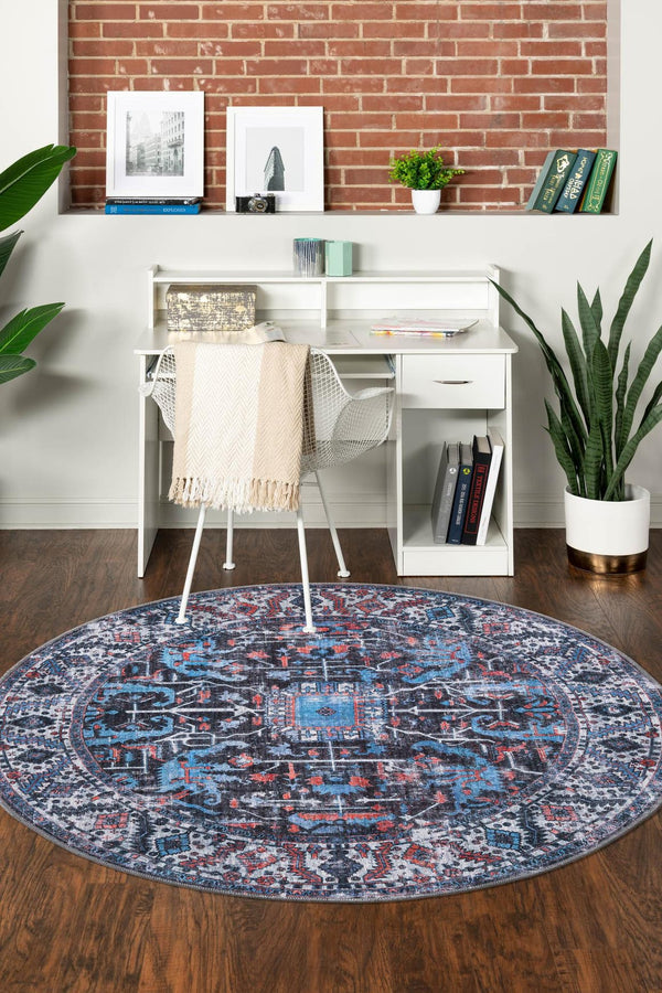 Unique Loom Red Mangata Collection 2' X 5' Runner Rug - Bold Style For Hallways And Entryways With Durability Black  3177599-unique-loom