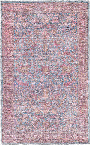 Unique Loom Black 2' X 8' Mangata Runner Rug - Bold, Stylish Design For Hallways And Entryways, Durable Elegance Blue  3177612-unique-loom