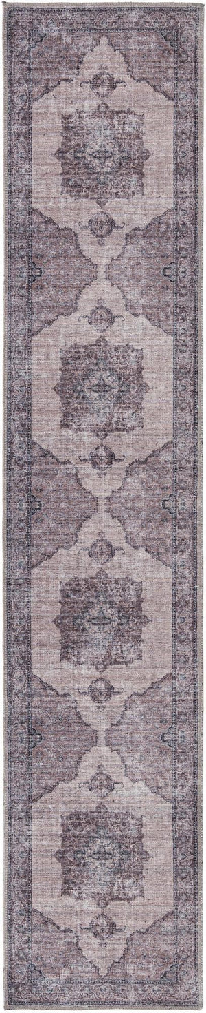 Unique Loom Black 2' X 8' Mangata Runner Rug - Bold, Stylish Design For Hallways And Entryways, Durable Elegance Ivory,Gray  3177638-unique-loom