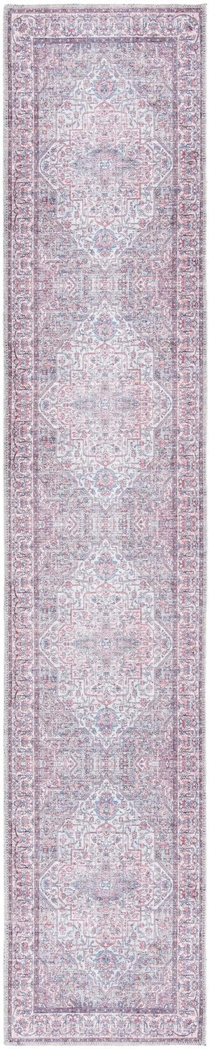 Unique Loom Black 2' X 8' Mangata Runner Rug - Bold, Stylish Design For Hallways And Entryways, Durable Elegance Beige,Pink  3177655-unique-loom