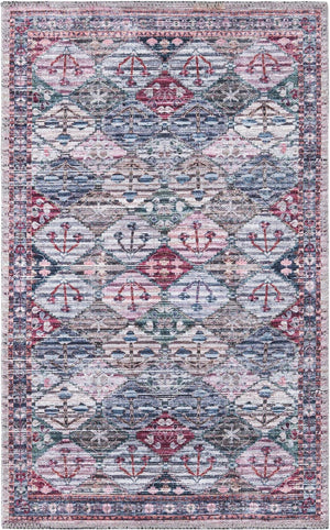 Unique Loom Black 2' X 8' Mangata Runner Rug - Bold, Stylish Design For Hallways And Entryways, Durable Elegance Multi  3177663-unique-loom