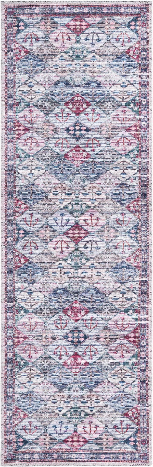 Unique Loom Black 2' X 8' Mangata Runner Rug - Bold, Stylish Design For Hallways And Entryways, Durable Elegance Multi  3177670-unique-loom